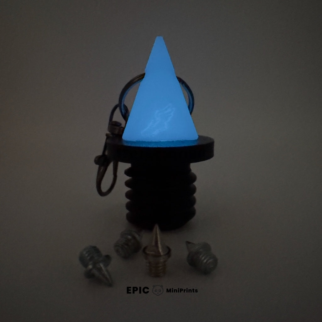 Speed Spike™ – Mini Track Spike Keychain with Carabiner